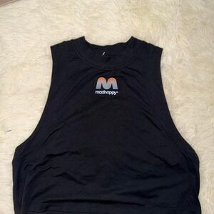 Lululemon x Madhappy All Yours Crop Tank Top Black Limited Edition Size 4,6 NWOT
